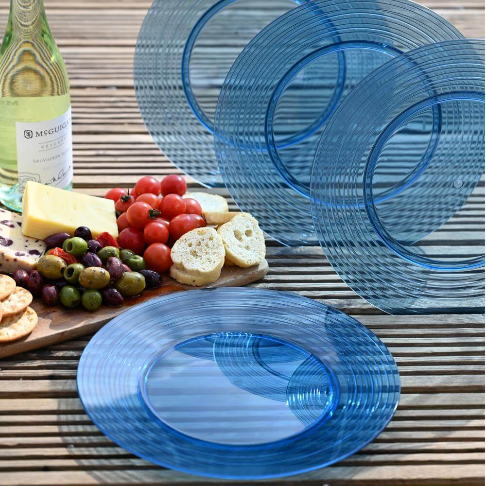 The Three Rivers Hampers Co. Set of 4 Re-Usable Plates